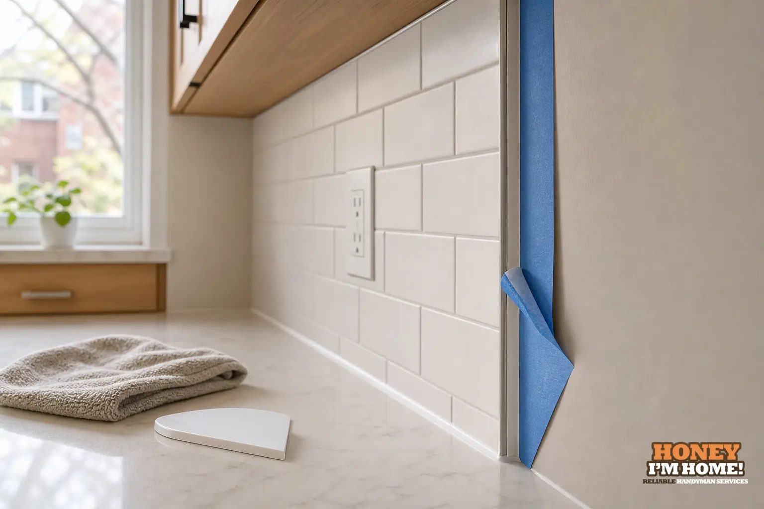 How to Plan Clean Backsplash Edges Where Tile Meets Painted Wall — finished detail and planning example Branded finished-condition illustration related to How to Plan Clean Backsplash Edges Where Tile Meets Painted Wall, shown as a practical planning example.