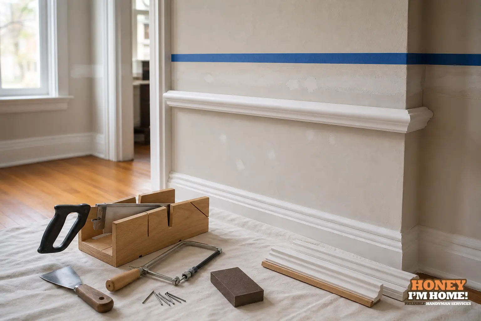Planning a Clean Repair When Chair Rail Trim Is Damaged or Missing — finished detail and planning example Branded finished-condition illustration related to Planning a Clean Repair When Chair Rail Trim Is Damaged or Missing, shown as a practical planning example.