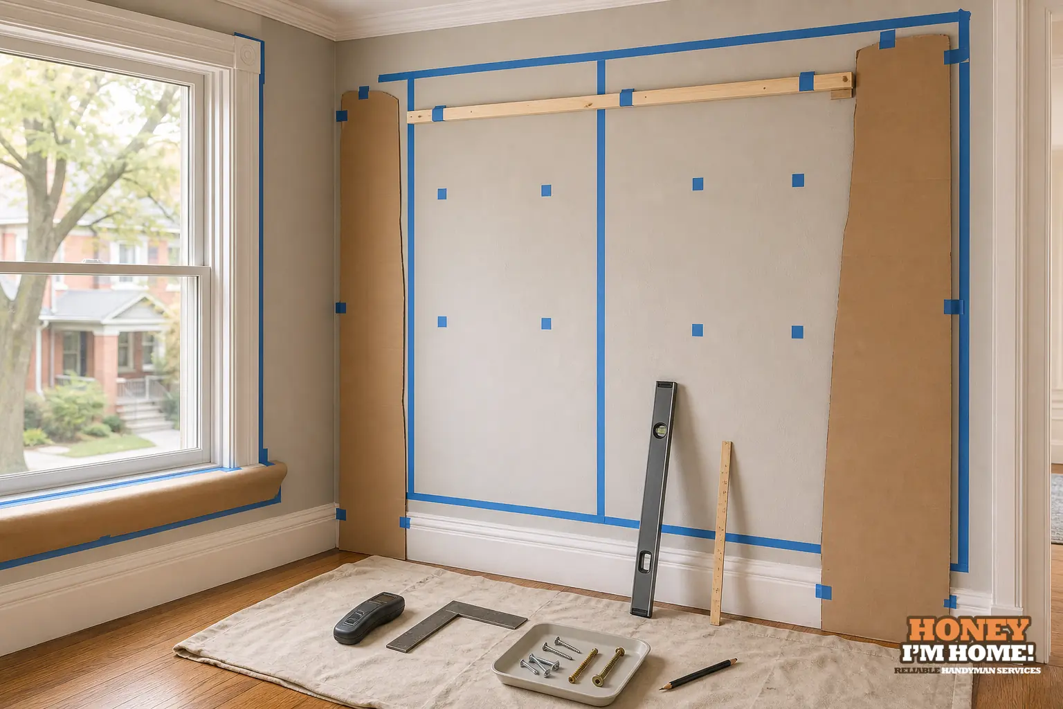 Branded finished-condition illustration related to Planning Custom Shelving Around Real Room Constraints, shown as a practical planning example.