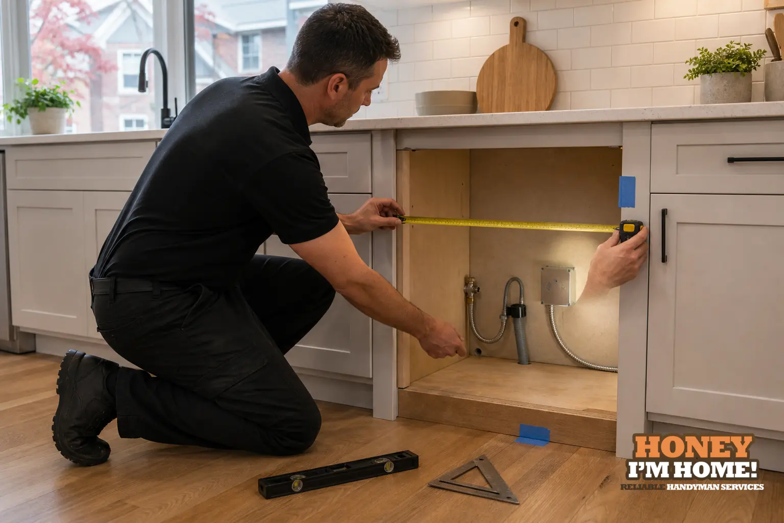Branded residential repair illustration showing Why the Existing Dishwasher Opening Should Be Checked Before Replacement for a Toronto West End homeowner guide.