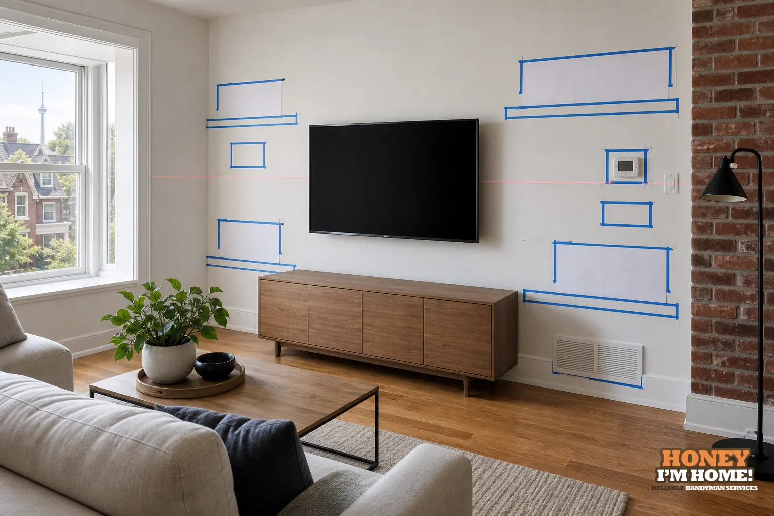 Branded finished-condition illustration related to Planning Floating Shelves Around Furniture and Wall Features, shown as a practical planning example.
