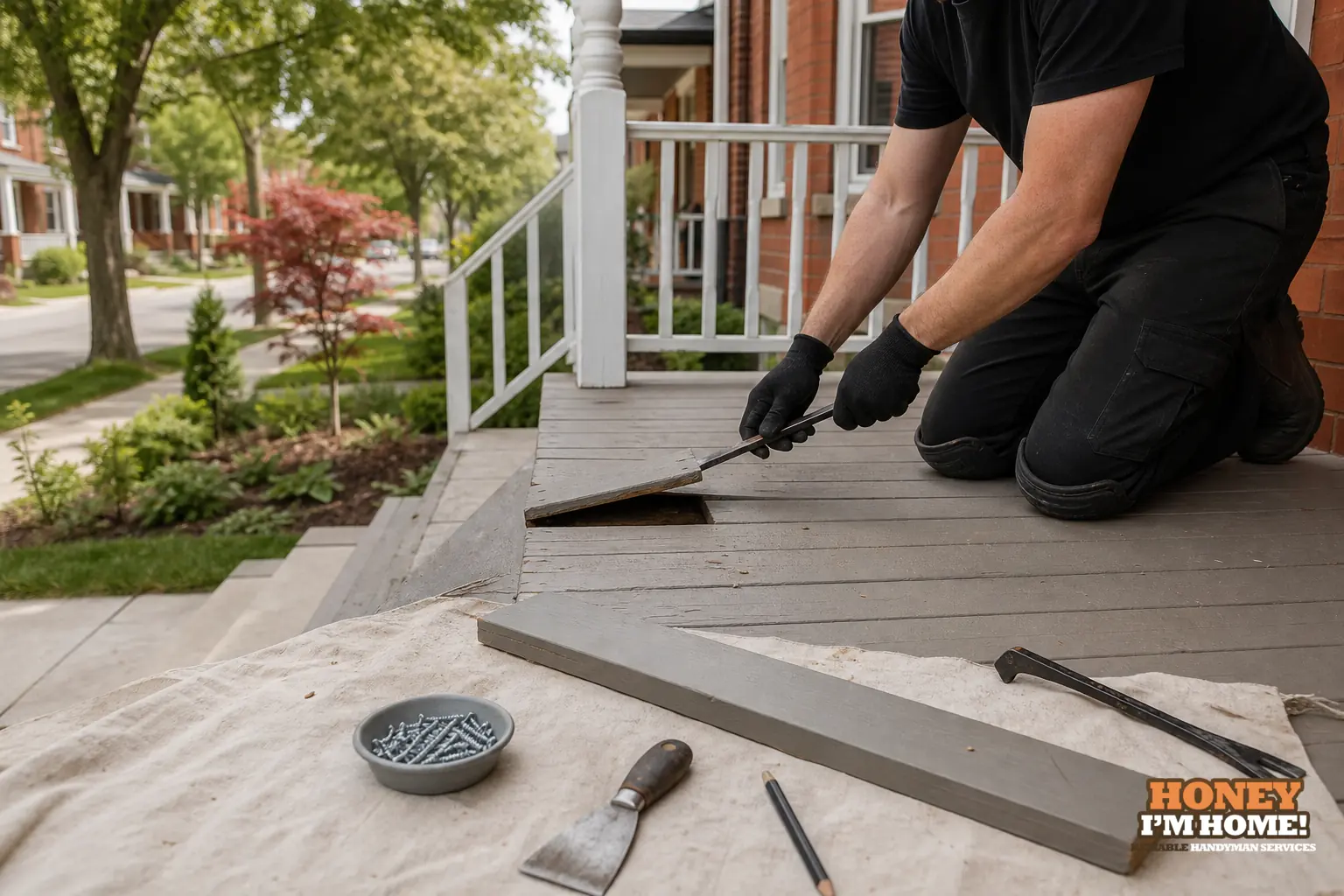 Branded finished-condition illustration related to When Individual Porch Boards Can Be Repaired or Replaced Locally, shown as a practical planning example.