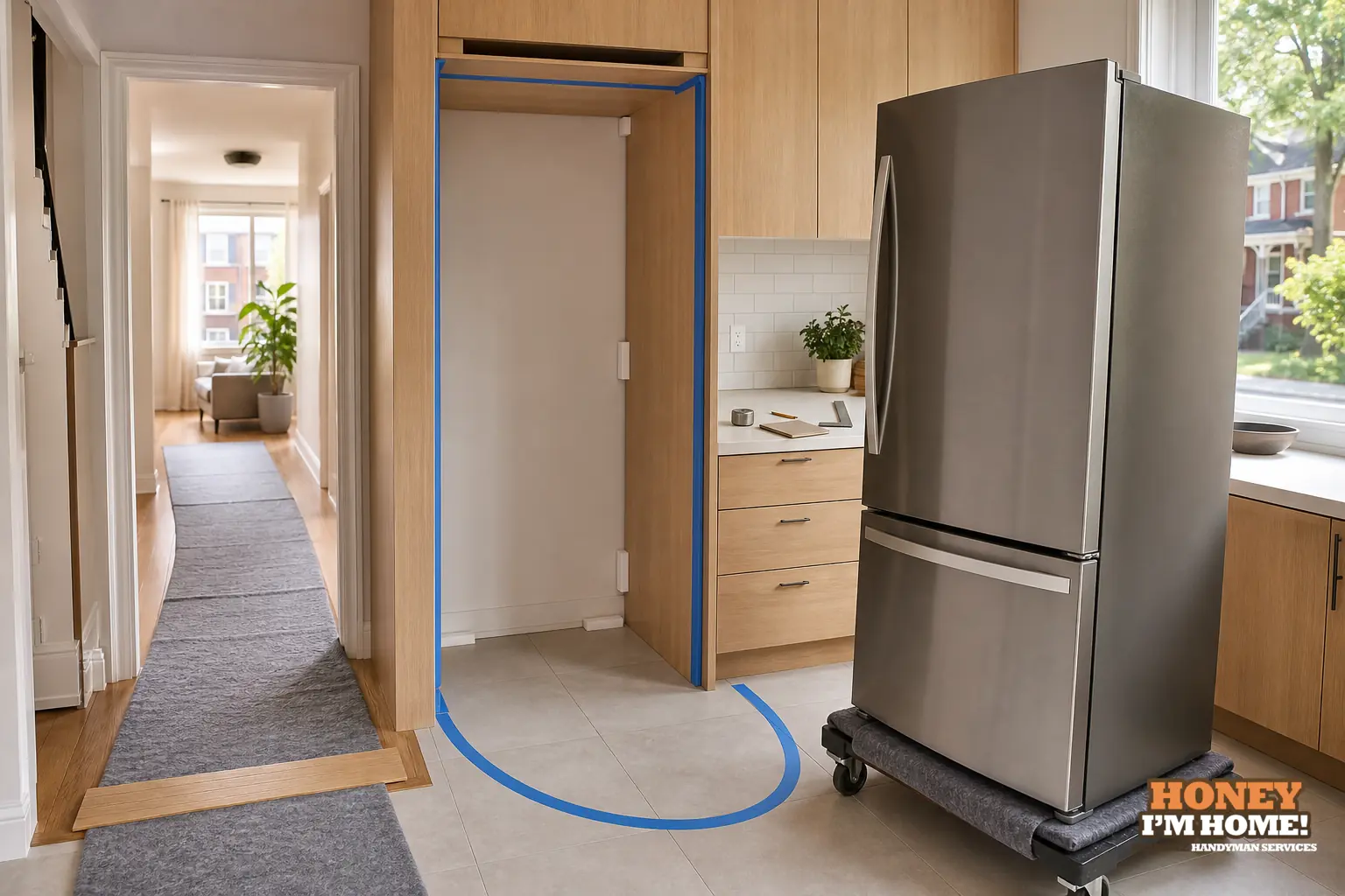 What to Check Before Setting a New Refrigerator Into an Existing Opening — finished detail and planning example Branded finished-condition illustration related to What to Check Before Setting a New Refrigerator Into an Existing Opening, shown as a practical planning example.