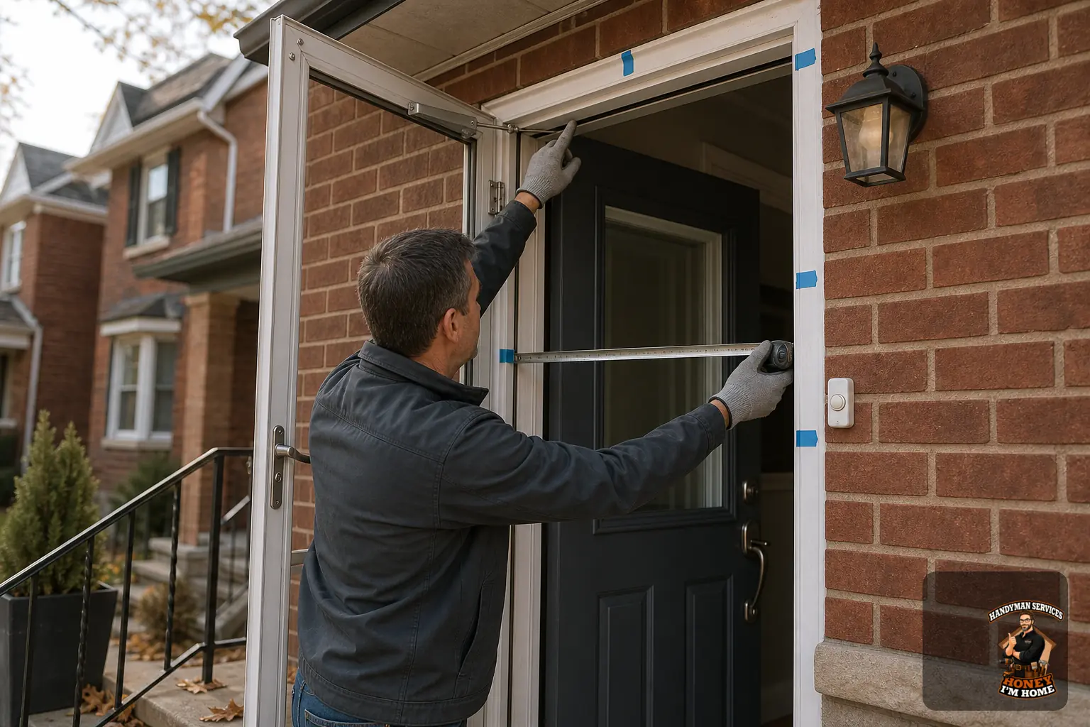 What to Check Before Replacing a Storm Door — finished detail and planning example Branded finished-condition illustration related to What to Check Before Replacing a Storm Door, shown as a practical planning example.